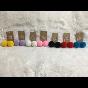 Pom Pom Earrings